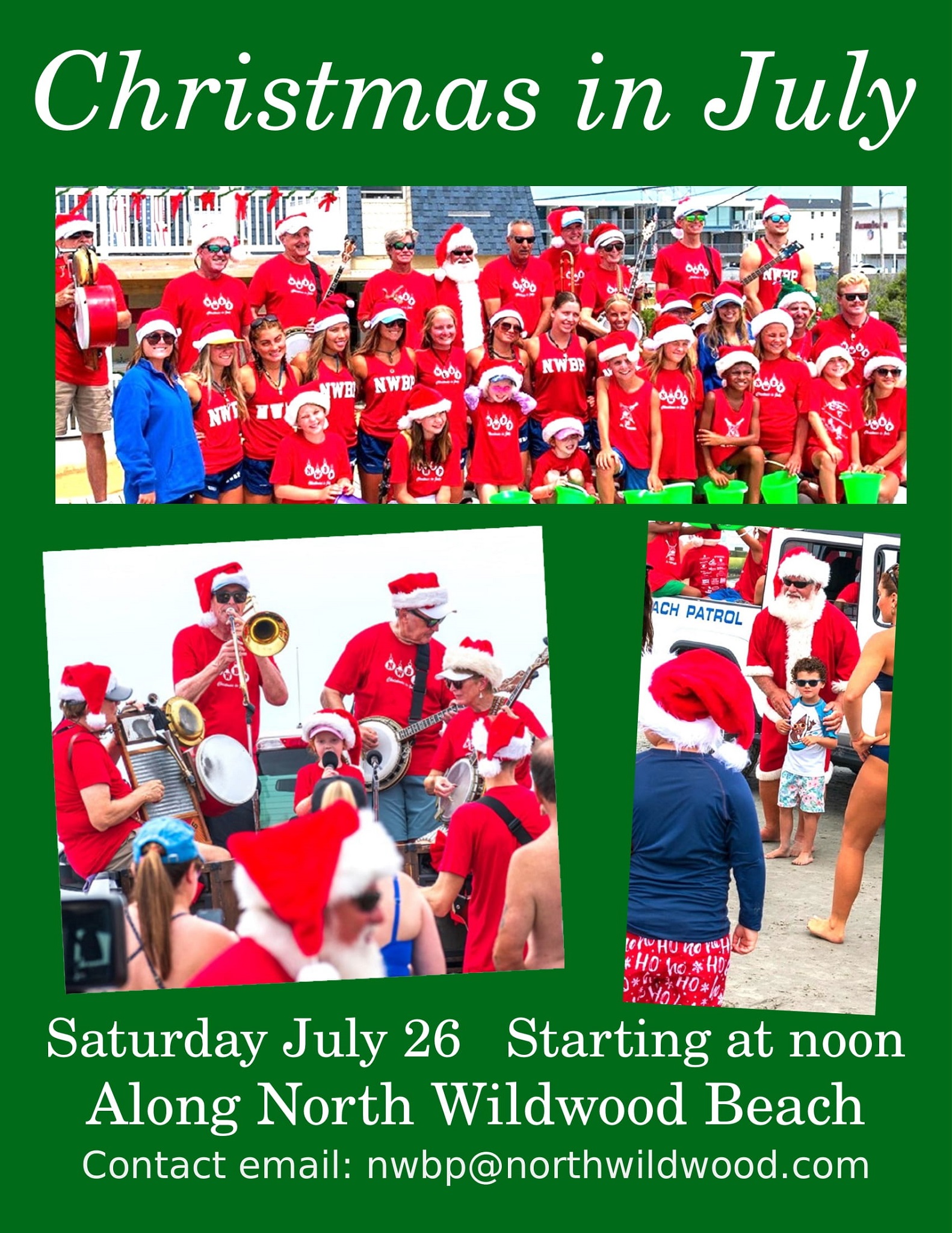 SAVE THE DATE–North Wildwood Beach Patrol Presents Their 35th Annual Christmas in July Celebration