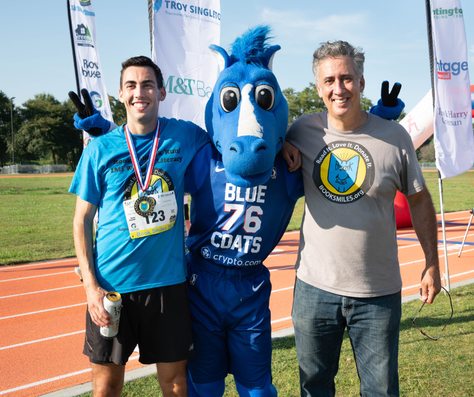 Register for the 3rd Annual BookSmiles 5K Run/1 Mile Walk for Literacy on Sunday, September 14th at Cooper River Park